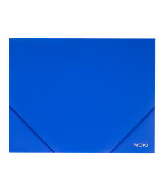  Mapă din plastic cu benzi elastice A4,albastră, NOKI 